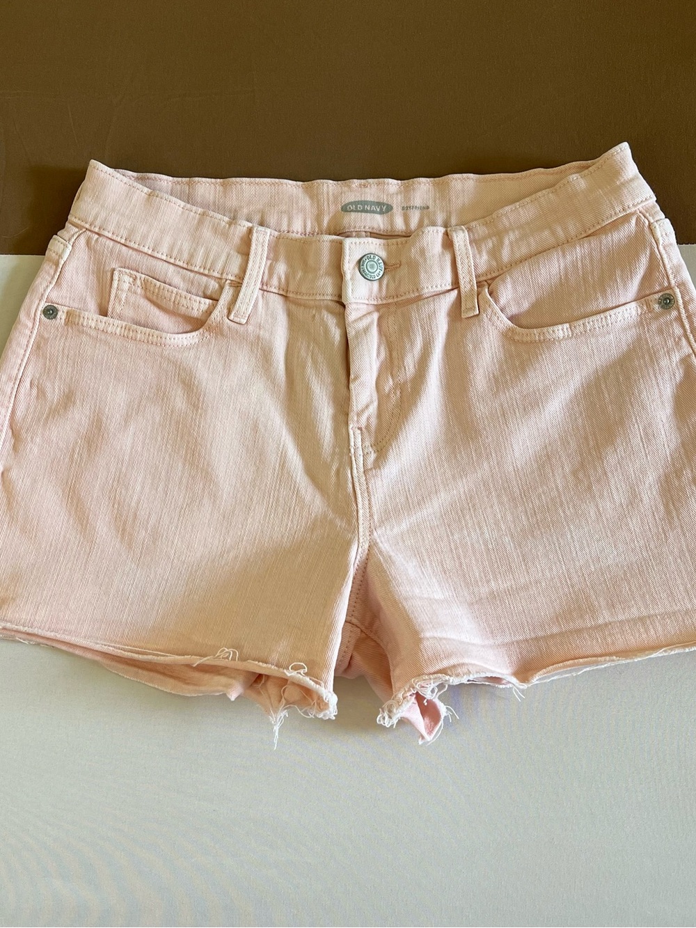 Old Navy Light Pink Denim Cutoff Shorts